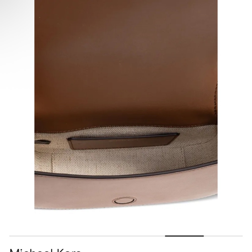 Michael Kors Tan Leather Crossbody Bag - Picture 4 of 5